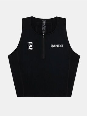 NWT Bandit Running Ares Flex Zip Race Crop Black Small